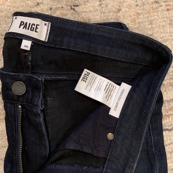 Paige dark wash denim - Picture 3 of 4